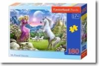 Okładka książki Puzzle 180 My Friend Unicorn CASTOR