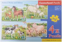 Puzzle x 4 - Zwierzątka i ich Mamy CASTOR. Autor: Opracowanie zbiorowe. SmakLiter.pl Okładka książki Puzzle x 4 - Zwierzątka i ich Mamy CASTOR