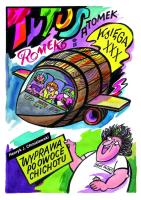 Tytus Romek i Atomek Księga XXX Wyprawa po owoce chichotu. Autor: Henryk Jerzy Chmielewski. SmakLiter.pl Okładka książki Tytus Romek i Atomek Księga XXX Wyprawa po owoce chichotu