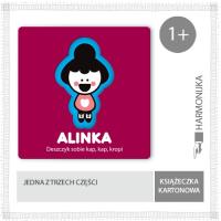 Alinka. Deszczyk sobie kap, kap, kropi. Autor: Ingakku Riukimiuki. SmakLiter.pl Okładka książki Alinka. Deszczyk sobie kap, kap, kropi