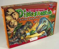 Dinosauria Wyspa odkrywców. Autor: Kołodziejski Paweł, Karbasz Michał. SmakLiter.pl Okładka książki Dinosauria Wyspa odkrywców