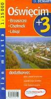 Okładka książki Plan Miasta Oświęcim + 3 Miasta 1:15 000 DEMART