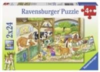 Opakowanie PUZZLE 2X24 WESOLE ZYCIE NA WSI-RAV