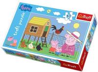 Puzzle 30 Peppa Wizyta w kurniku TREFL. Autor: 118195. SmakLiter.pl Okładka książki Puzzle 30 Peppa Wizyta w kurniku TREFL