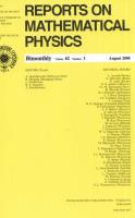 Opakowanie Reports on Mathematical Physics 62/1 2008 Kraj