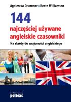 144 najczęściej używane angielskie czasowniki. Autor: Agnieszka Drummer, Beata Williamson. SmakLiter.pl Okładka książki 144 najczęściej używane angielskie czasowniki