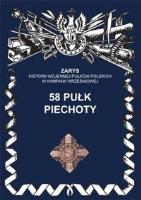 58 pułk piechoty. Autor: Dymek Przemysław. SmakLiter.pl Okładka książki 58 pułk piechoty