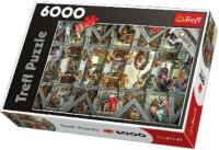 6000 - Sklepienie Kaplicy Sykstyńskiej 65000. Autor: Trefl. SmakLiter.pl Okładka książki 6000 - Sklepienie Kaplicy Sykstyńskiej 65000