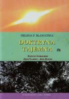 Doktryna tajemna Tom 3. Autor: Helena P. Bławatska. SmakLiter.pl Okładka książki Doktryna tajemna Tom 3