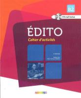 Edito Nouveau B2 Ćwiczenia + płyta MP3. Autor: Heu Elodie, Mabilat Jean-Jacques. SmakLiter.pl Okładka książki Edito Nouveau B2 Ćwiczenia + płyta MP3