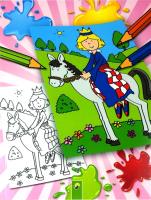 Kolorowanka Księżniczki i królewny. Autor: Jenny Tulip. SmakLiter.pl Okładka książki Kolorowanka Księżniczki i królewny