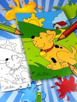 Kolorowanka Na wsi. Autor: Christian Ortega. SmakLiter.pl Okładka książki Kolorowanka Na wsi