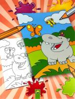 Okładka książki Kolorowanka Zwierzęta w zoo