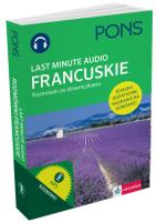 Okładka książki Last Minute audio. Francuskie rozmówki PONS