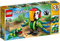 Lego Creator Zwierzęta z lasu deszczowego. Autor: Creator. SmakLiter.pl Okładka książki Lego Creator Zwierzęta z lasu deszczowego