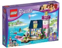 Lego Friends Latarnia morska Heartlake. Autor: JEROEN VAN VEEN AND FRIENDS. SmakLiter.pl Okładka książki Lego Friends Latarnia morska Heartlake