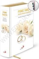 Pismo Św. ST i NT Ślub paginacja, złocone brzegi kartek (OT). Autor: praca zbiorowa. SmakLiter.pl Okładka książki Pismo Św. ST i NT Ślub paginacja, złocone brzegi kartek (OT)