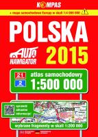Okładka książki Polska Atlas samochodowy 1:500 000