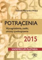Potrącenia 2015. Autor: Młynarska-Wełpa Elżbieta. SmakLiter.pl Okładka książki Potrącenia 2015