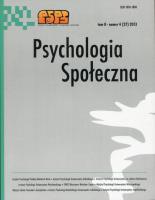Opakowanie Psychologia Społeczna  8(27) 2013