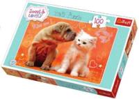 Puzzle 100 Całusy TREFL. Autor: RAP162642. SmakLiter.pl Okładka książki Puzzle 100 Całusy TREFL