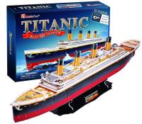 Puzzle 3D Titanic duże. Autor: 306-01565. SmakLiter.pl Okładka książki Puzzle 3D Titanic duże