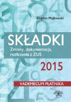 Okładka książki Składki 2015
