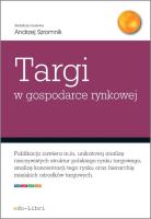 Targi w gospodarce rynkowej. Wydawca: edu-Libri. SmakLiter.pl Opakowanie Targi w gospodarce rynkowej
