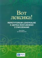 Wot leksika! Repetytorium leksykalne z języka rosyjskiego z ćwiczeniami. Autor: Ginter Anna, Ija Tulina-Blumental. SmakLiter.pl Okładka książki Wot leksika! Repetytorium leksykalne z języka rosyjskiego z ćwiczeniami