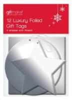 Zdjęcie produktu 12 wyciętych srebrnych karnetów świątecznych