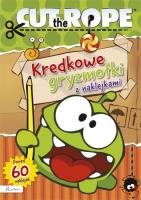 Cut The Rope Kredkowe gryzmołki z naklejkami. Autor: Opracowanie zbiorowe. SmakLiter.pl Okładka książki Cut The Rope Kredkowe gryzmołki z naklejkami