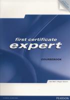 First Certificate Expert Coursebook + CD. Autor: Bell Jan, Gower Roger. SmakLiter.pl Okładka książki First Certificate Expert Coursebook + CD