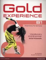 Okładka książki Gold Experience B1 Vocabulary and Grammar Worbook