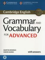 Grammar and Vocabulary for Advanced Book with Answers and Audio. Autor: Hewings Amrtin, Haines Simon. SmakLiter.pl Okładka książki Grammar and Vocabulary for Advanced Book with Answers and Audio