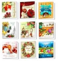 Okładka książki Karnet Boże Narodzenie Kwadrat (10szt) MIX