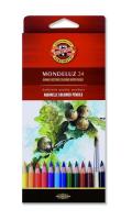 Kredki Mondeluz 24 kolory. Wydawca: Koh-I-Noor. SmakLiter.pl Opakowanie Kredki Mondeluz 24 kolory