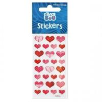 Naklejki Sticker BOO silver serduszka. Wydawca: Sticker Boo. SmakLiter.pl Opakowanie Naklejki Sticker BOO silver serduszka