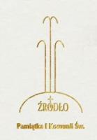 Okładka książki Pamiątka I Komunii Św. Źródło - modlitewnik biały