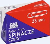 Spinacze R-33 (100szt*10) GRAND. Wydawca: Grand. SmakLiter.pl Opakowanie Spinacze R-33 (100szt*10) GRAND