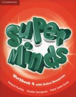 Super Minds 4 Workbook +Online. Autor: Puchta Herbert, Gerngross Gunter, Lewis-Jones Peter. SmakLiter.pl Okładka książki Super Minds 4 Workbook +Online