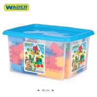 41270 Klocki 132 elem. w pojemniku. Autor: WADER. SmakLiter.pl Okładka książki 41270 Klocki 132 elem. w pojemniku