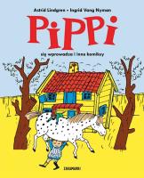Pippi się wprowadza i inne komiksy. Autor: Lindgren Astrid, Vang Ingrid Nyman. SmakLiter.pl Okładka książki Pippi się wprowadza i inne komiksy