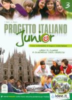Progetto Italiano junior 3 podręcznik. Autor: A. Albano. SmakLiter.pl Okładka książki Progetto Italiano junior 3 podręcznik