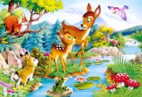 Puzzle 120 Bambi CASTOR. Wydawca: Castorland. SmakLiter.pl Opakowanie Puzzle 120 Bambi CASTOR