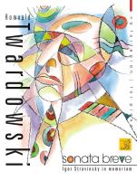 Sonata breve na fortepian. Autor: Romuald Twardowski. SmakLiter.pl Okładka książki Sonata breve na fortepian