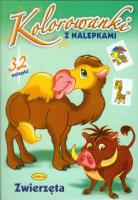 Okładka książki Kolorowanki z nalepkami. Zwierzęta