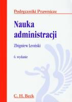 Nauka administracji. Autor: Leoński Zbigniew. SmakLiter.pl Okładka książki Nauka administracji