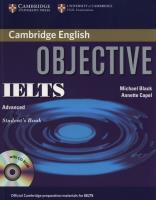 Objective IELTS Advanced Student's Book + CD. Autor: Black Michael, Capel Annette. SmakLiter.pl Okładka książki Objective IELTS Advanced Student's Book + CD