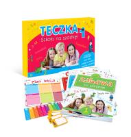 Szkoła na szóstkę Teczka 1. Autor: Katarzyna Sarna (red.). SmakLiter.pl Okładka książki Szkoła na szóstkę Teczka 1