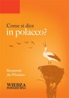 Okładka książki Come si dice in polacco? Rozmówki dla Włochów